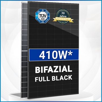 SOLAR-HOOK etm Solaranlage 10X 410w Bifazial Glas-Glas Full-Black Ht54-18x(Pd)-F Pv Module