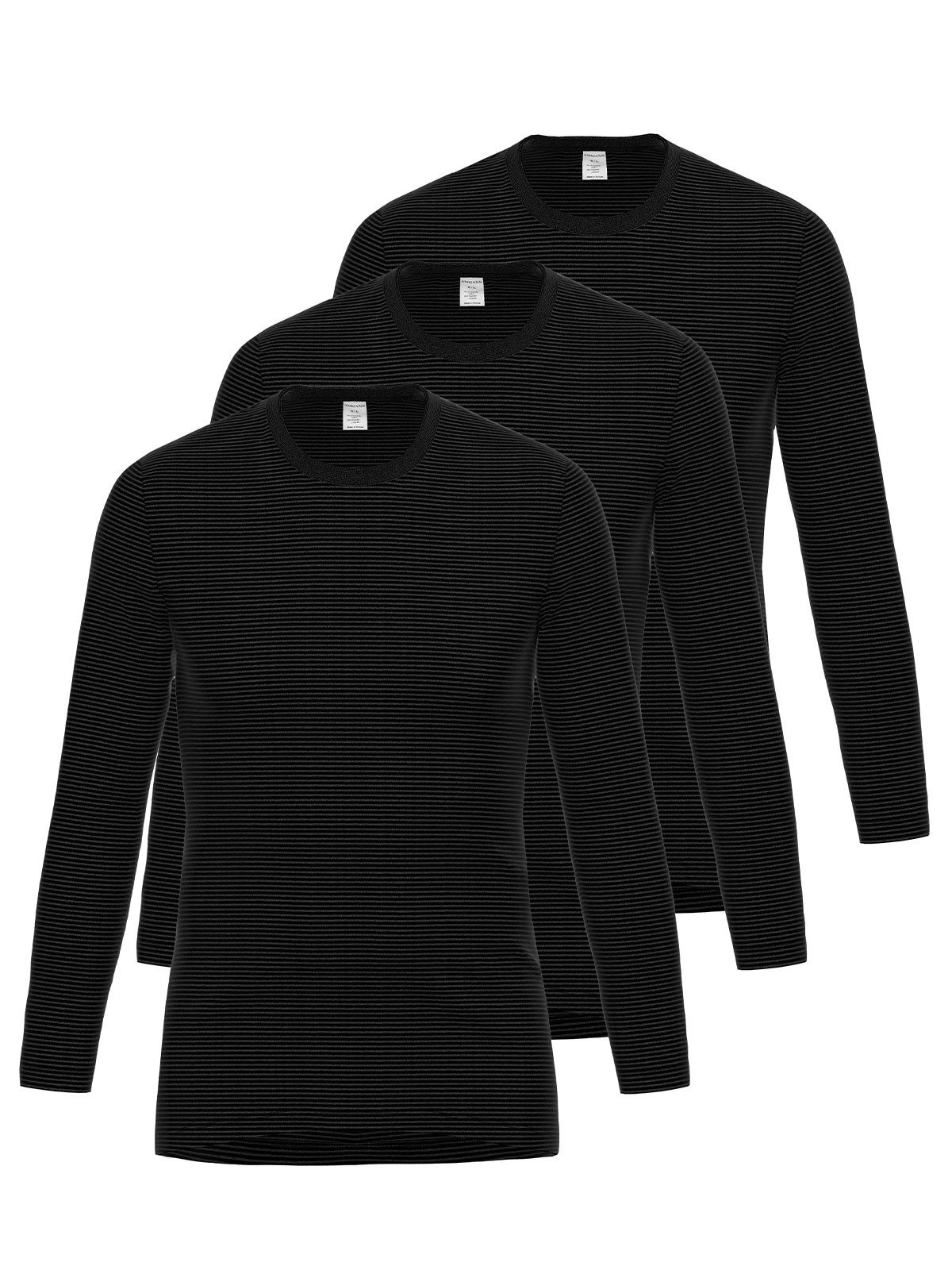Ammann Unterziehshirt 3er Pack Shirt 1/1 Arm Day Classic / Jeans Feinrip (P günstig online kaufen