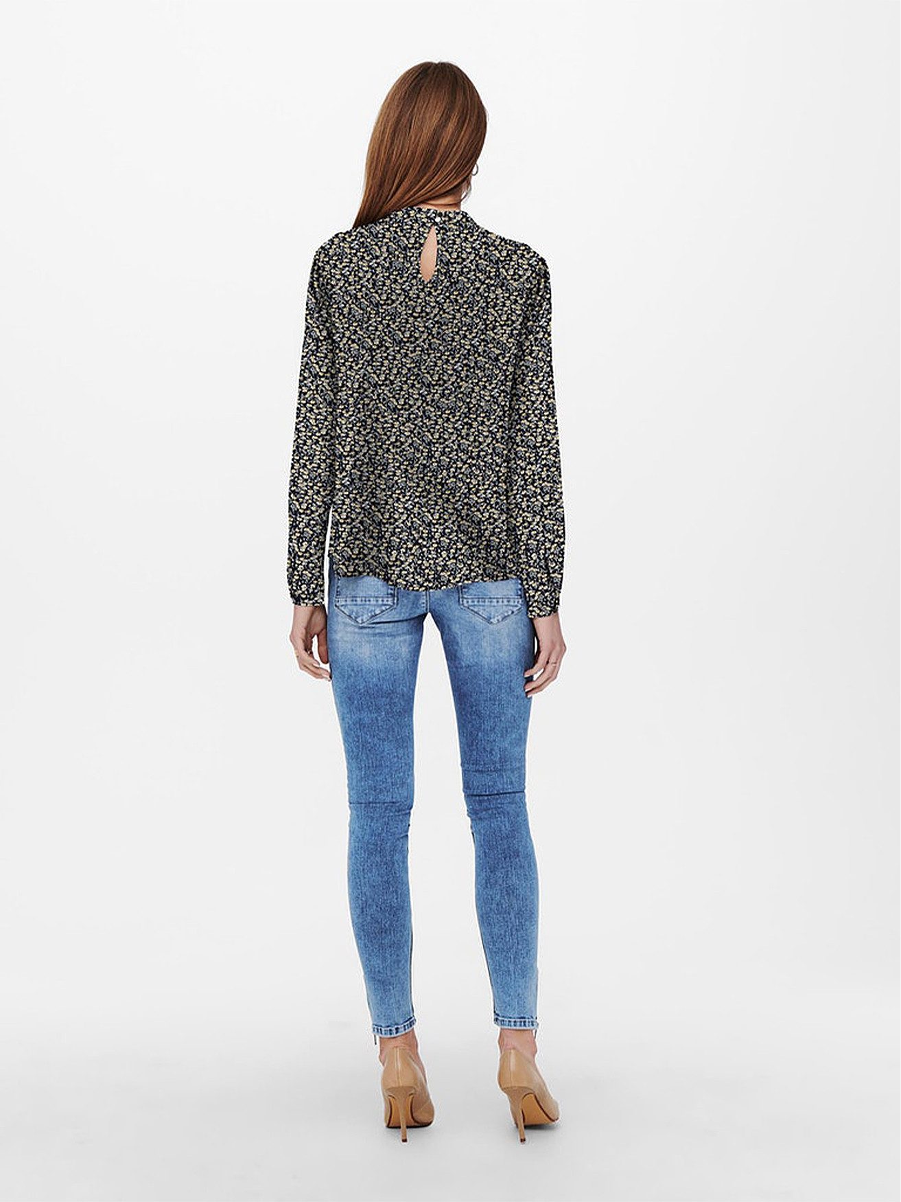 ONLY Blusenshirt Elegante Langarm Print ONLNEW günstig online kaufen