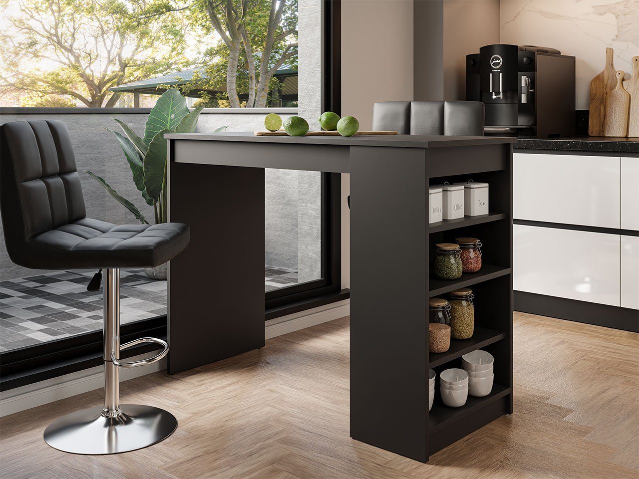 MIRJAN24 Bartisch Zotino (mit Regale), 102 günstig online kaufen