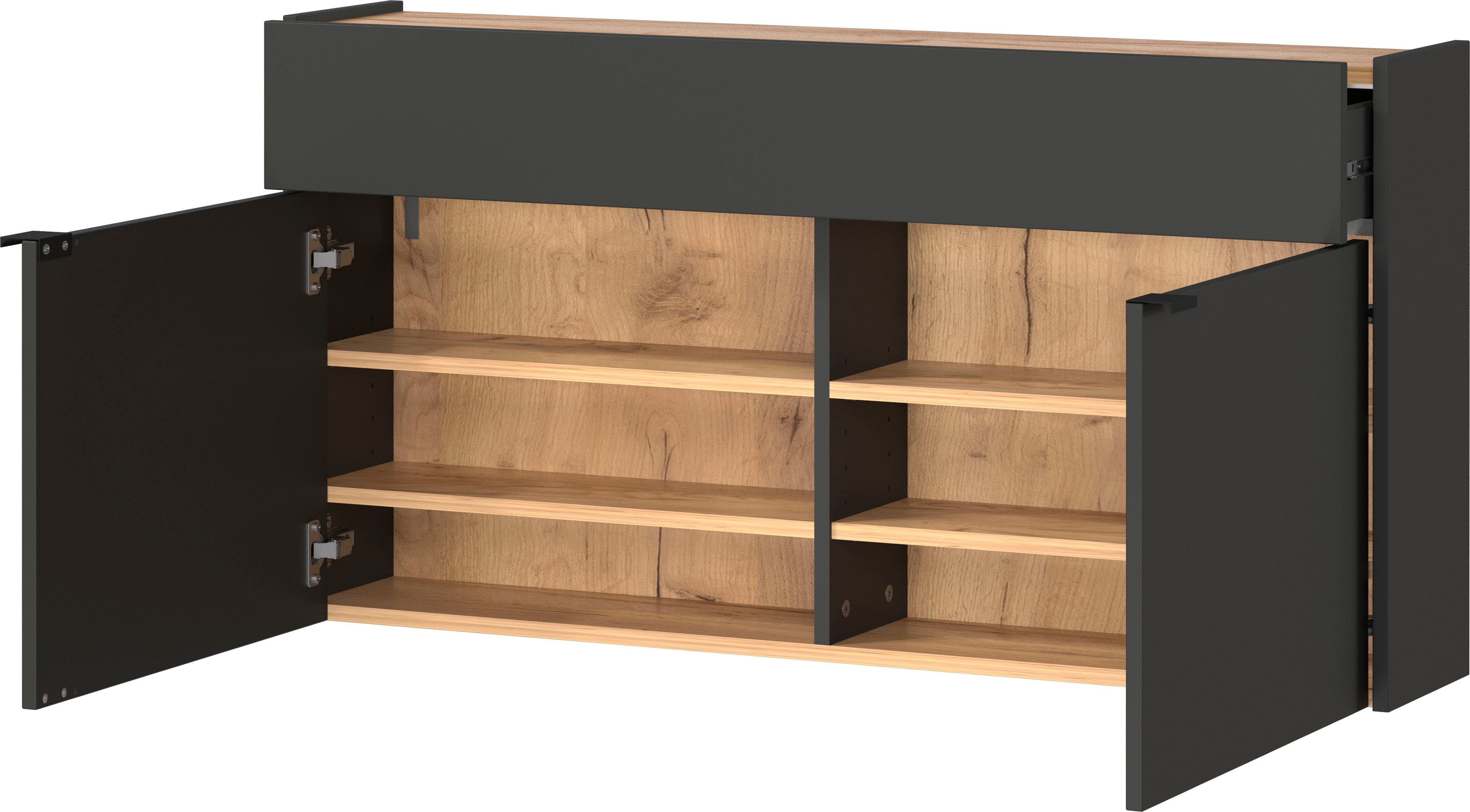 GERMANIA Schuhschrank Ameca (1-St) mit Schubl.,für schmale Flure,Tiefe: 22cm,Soft-close,verstellb. Böden – Bild 5 von 5