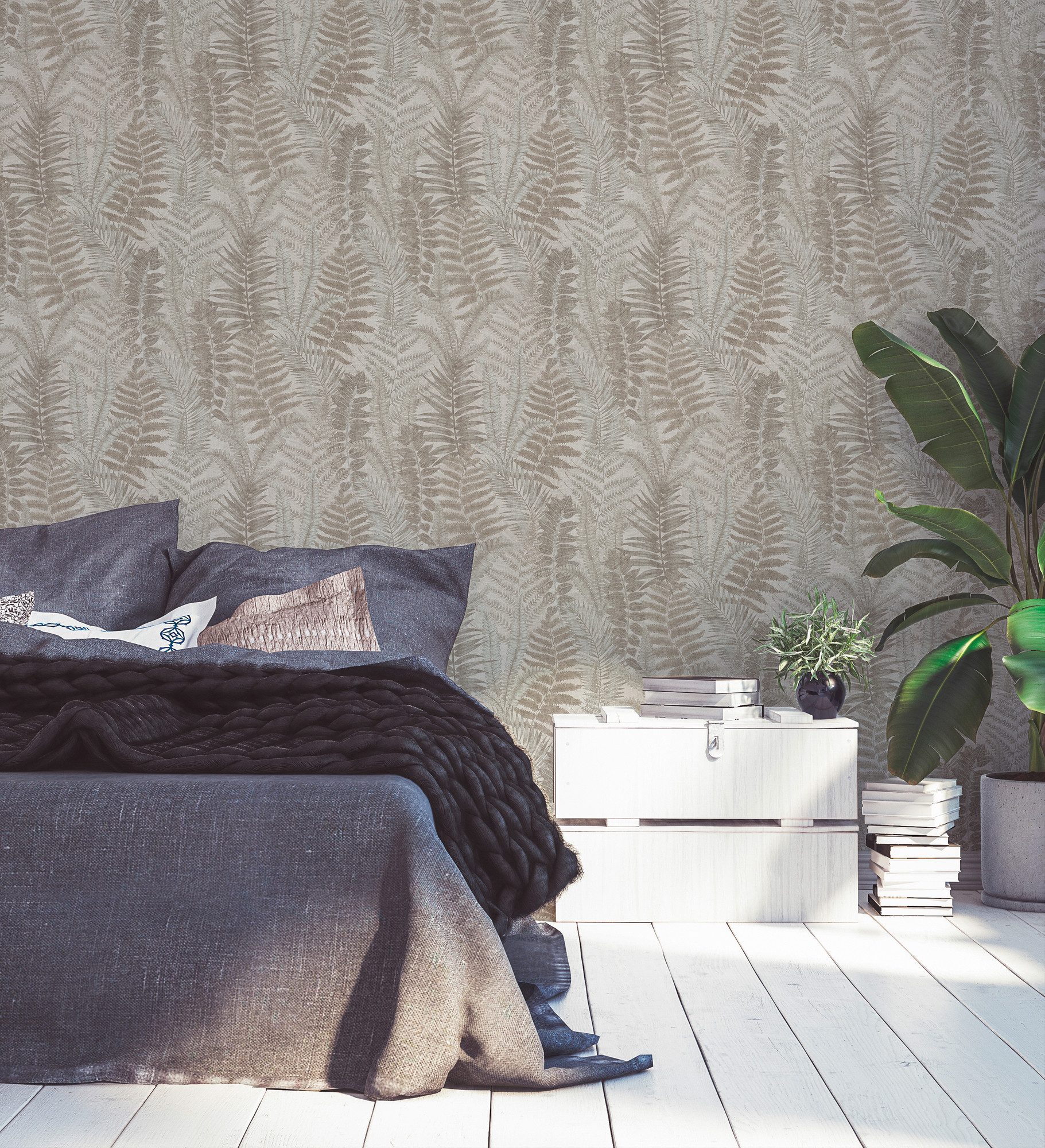 living walls Vliestapete Famous Garden Blätter-Tapete günstig online kaufen