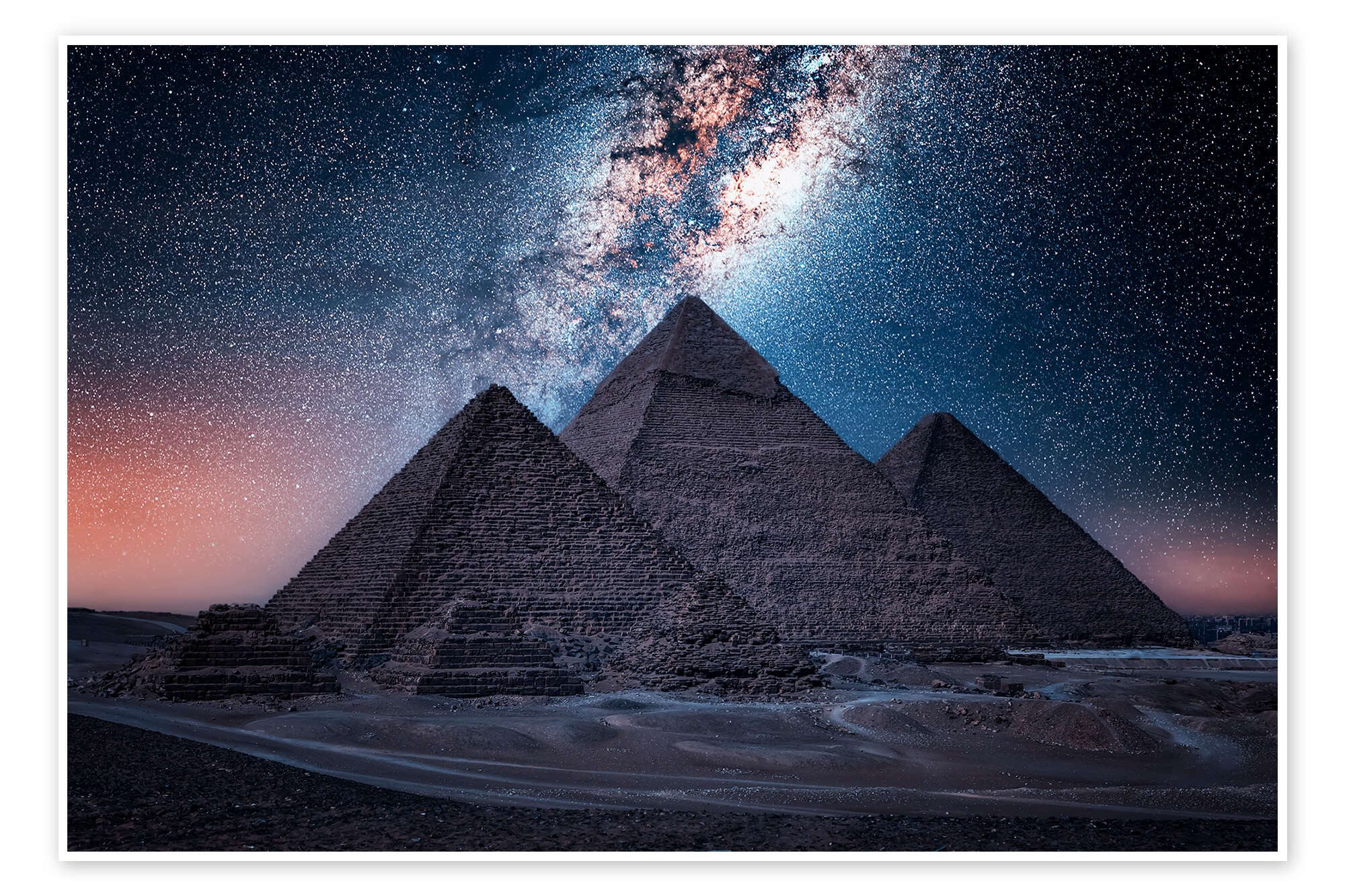 Posterlounge Wandbild Ägyptische Nacht, Manjik Pictures, erhältlich als Poster, Leinwandbild, Wandsticker oder Acrylglasbild