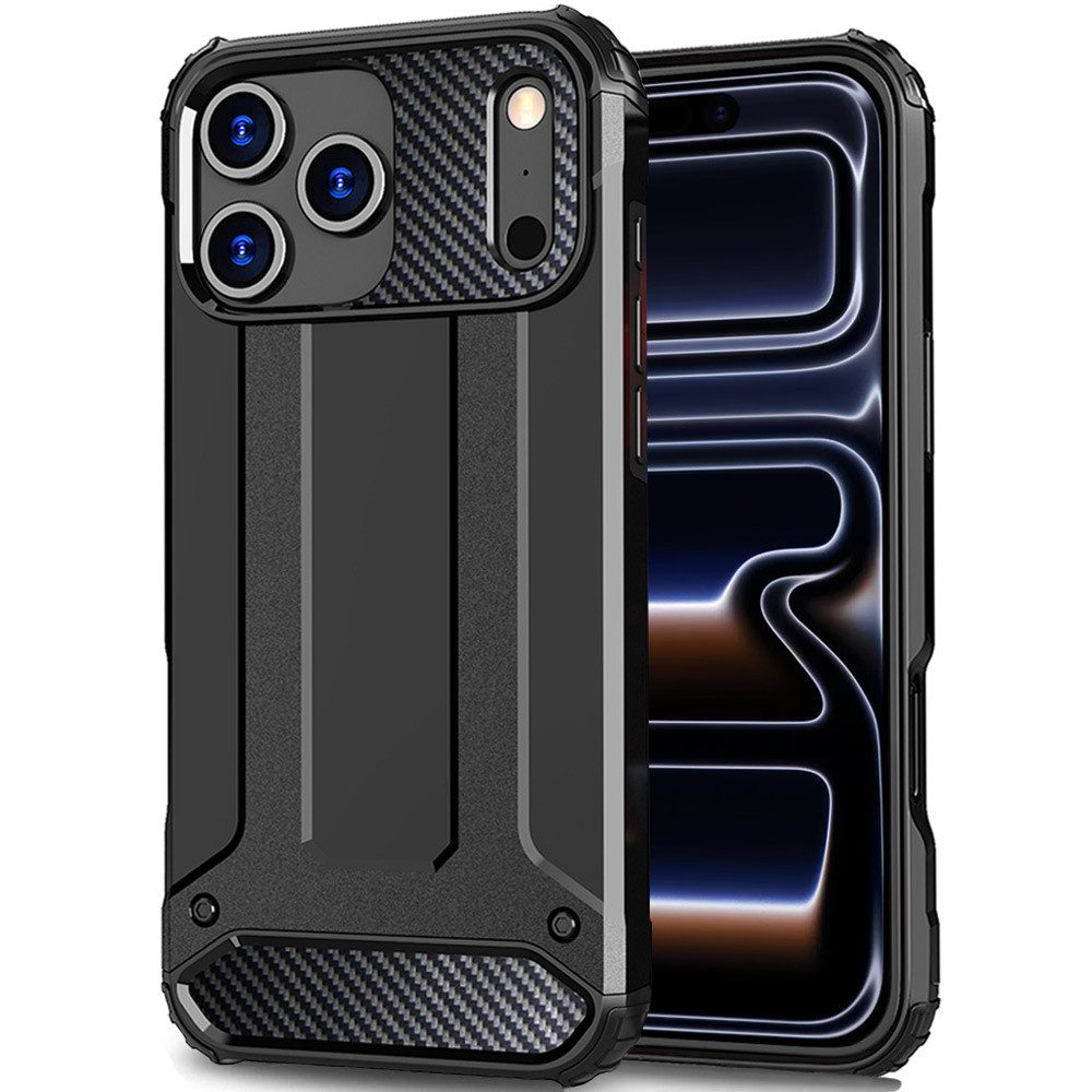 FITSU Handyhülle Outdoor Hülle für iPhone 17 Pro Case Armor Cover 6,3 Zoll, Handyhülle Outdoor Case für iPhone 17 Pro Hülle mit Eckenschutz
