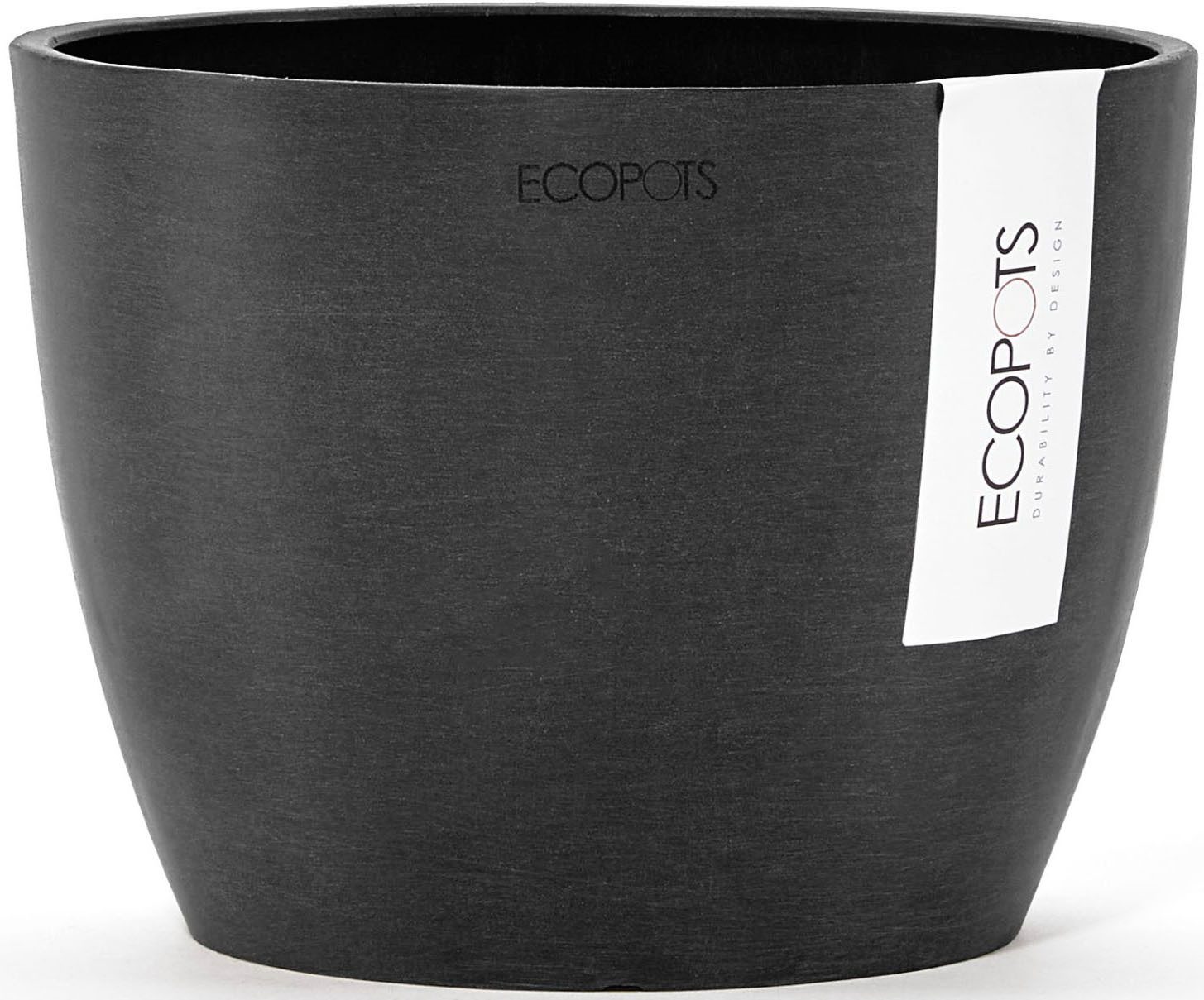 ECOPOTS Blumentopf STOCKHOLM Dark Grey, BxTxH: 16x16x12,5 cm
