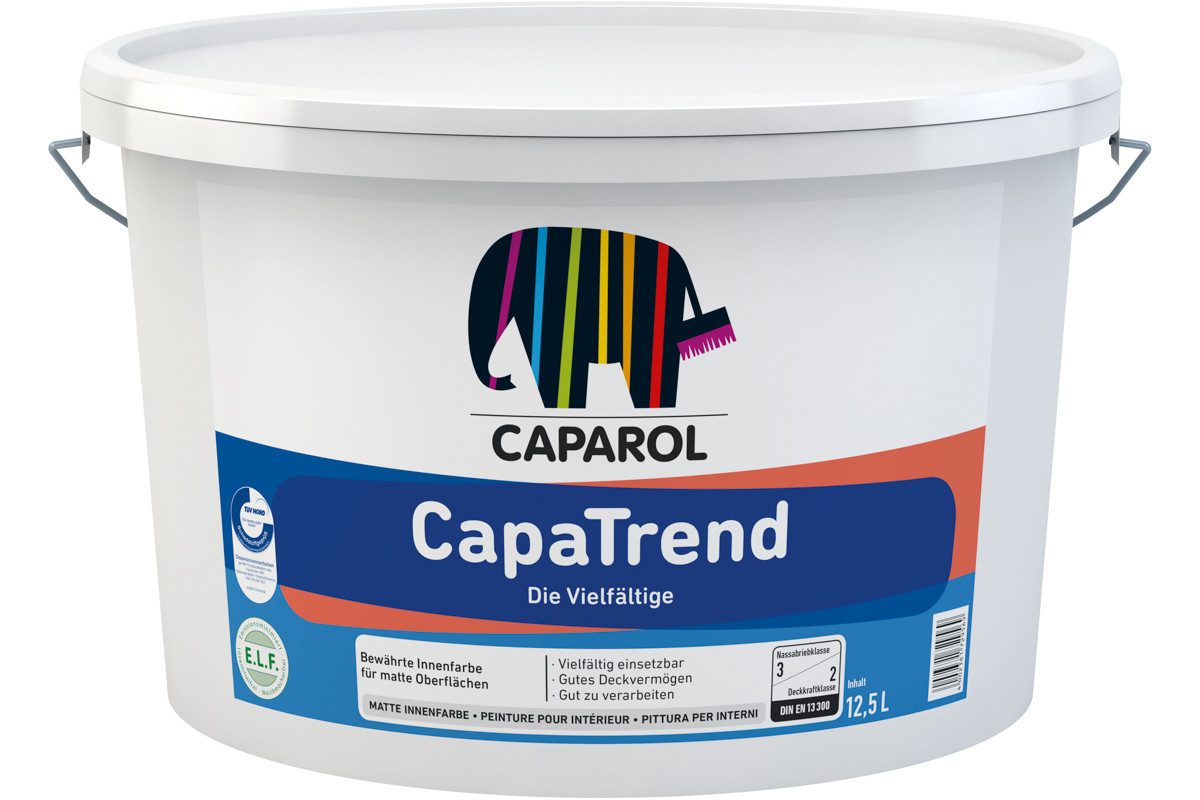 Caparol Wand- und Deckenfarbe Caparol CapaTrend weiß 15 l