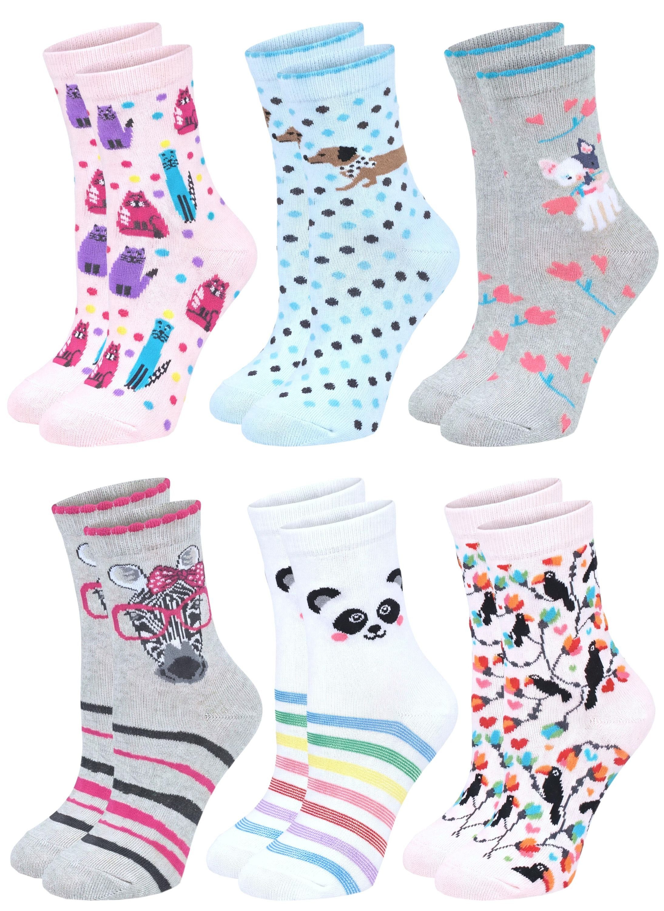 Freizeitsocken TupTam Kinder Socken Bunt Gemustert 6er Pack für Mädchen und Jungen