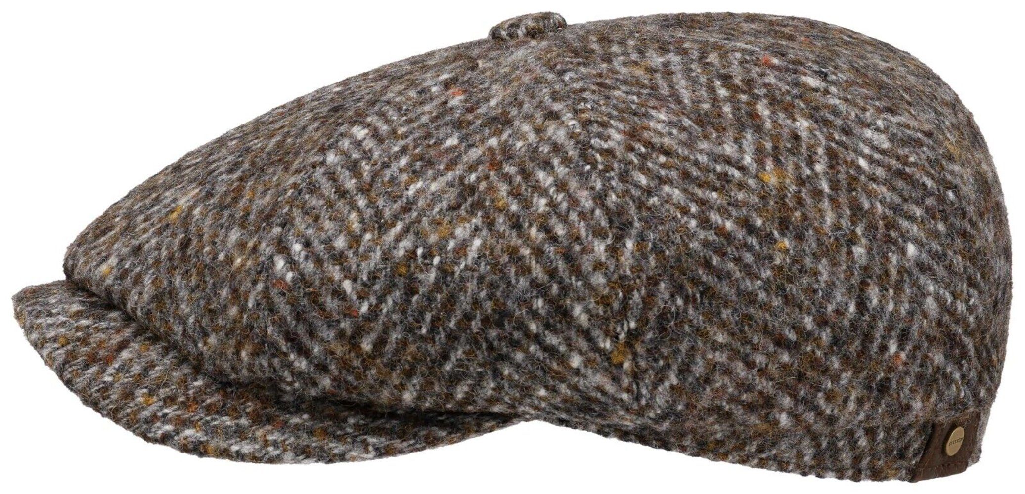 Flat Cap Hatteras Virgin Wool Herringbone