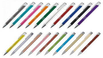 Livepac Office Kugelschreiber 50 Kugelschreiber aus Metall / 50 Farben