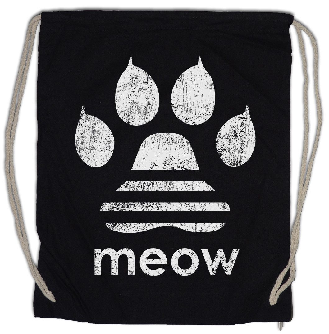Turnbeutel Meow Turnbeutel Miau Katze Katzen Liebhaber Liebe Pfote Cat Cats Tatze