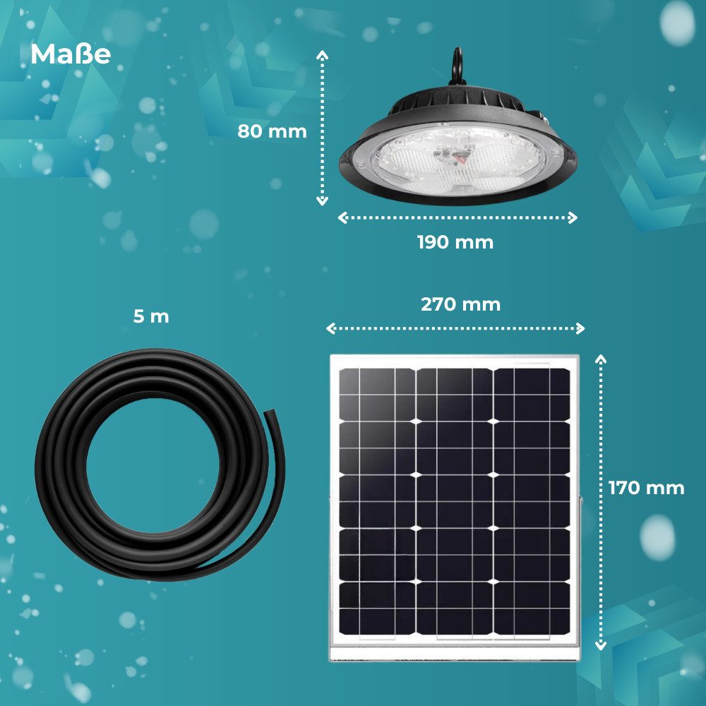 LUXULA LED Solarleuchte LUXULA LED Solar-Hängeleuchte 500 lm, Farbwechsler – Bild 5 von 5