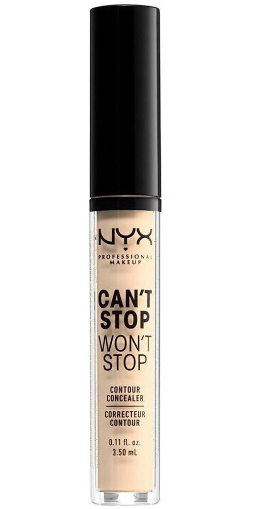 NYX PROFESSIONAL MAKEUP Concealer CANT'T STOP WON'T STOP CONTUR CONCEALER, leichte, verblendbare und matte Formulierung