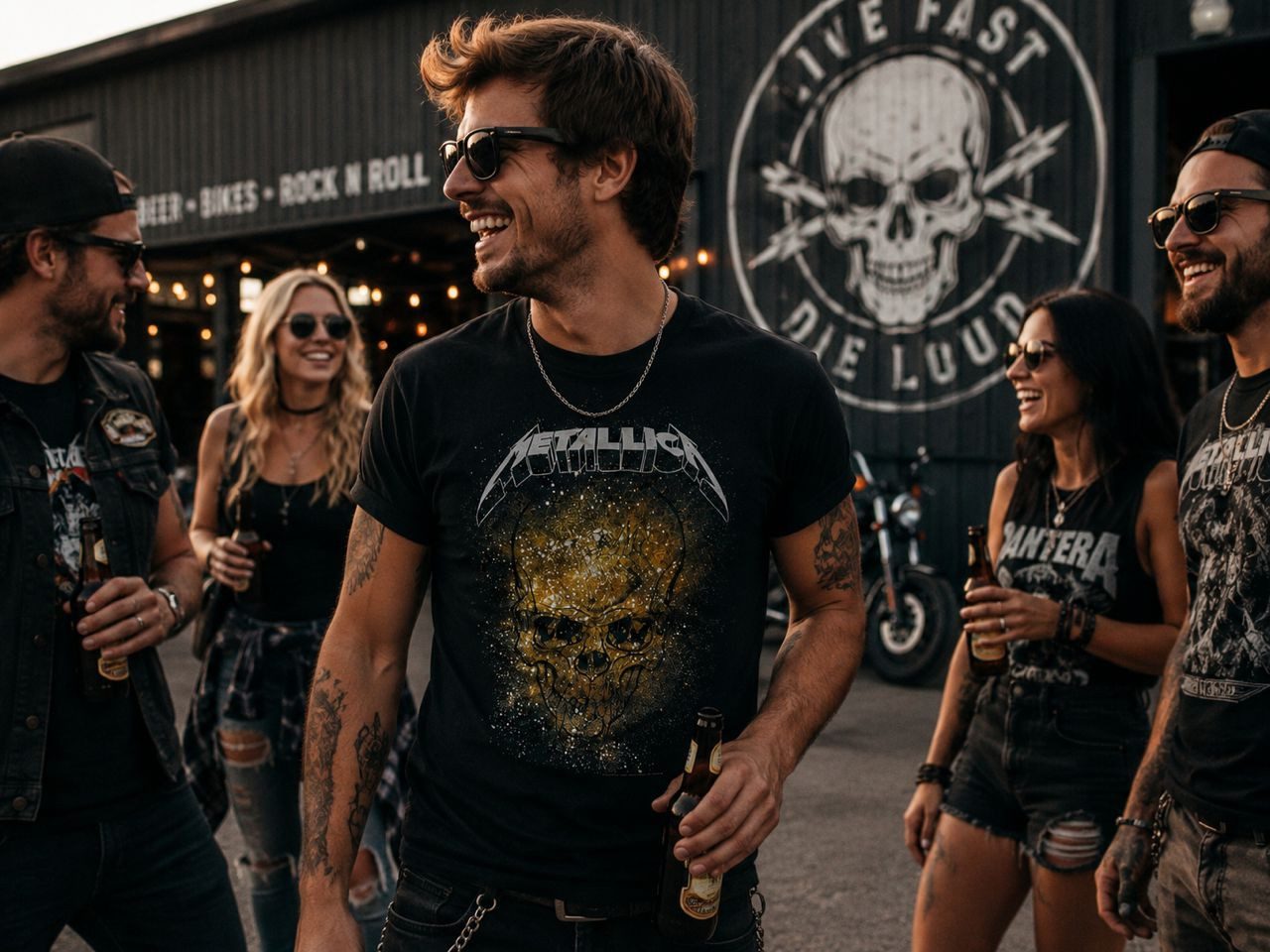 metallica Print-Shirt METALLICA T-SHIRT HERREN schwaruZ Skull explosion Metallica T-Shirt Spider