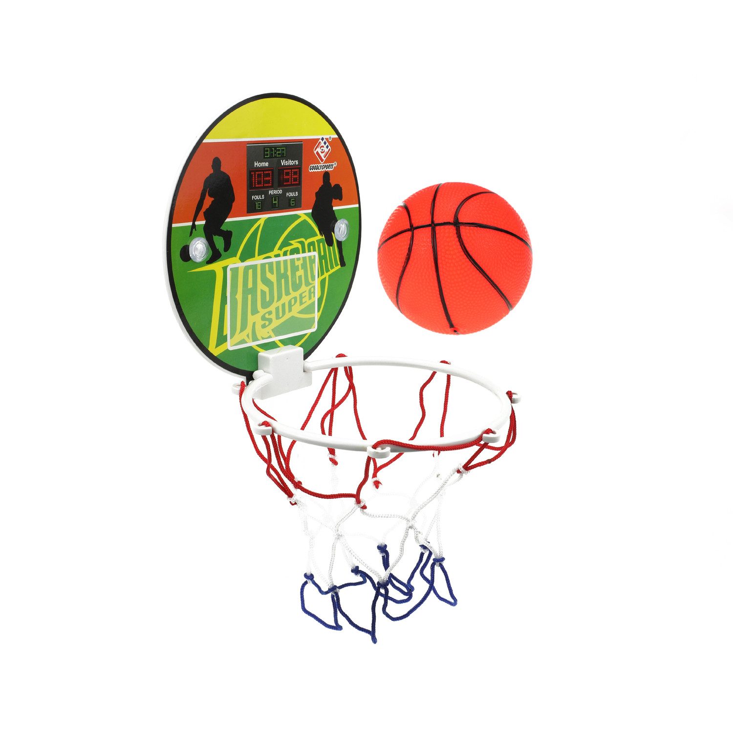 Toi-Toys Spiel Mini Basketball Spielzeug mit Korb und Ball