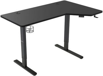 huzaro Eckschreibtisch Hero 9.0 XXL Büro Gaming 140 cm x 120 cm x 90 cm Höhenvestellbar