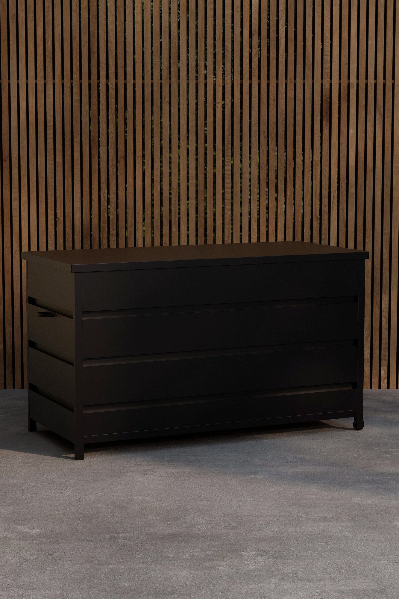 Venture Home Truhe Nisis, funktionale Aufbewahrungsbox für praktische Aufbewahrung, Kissenbox, mit Stauraum, Aluminiumgestell, stabil, vielseitig