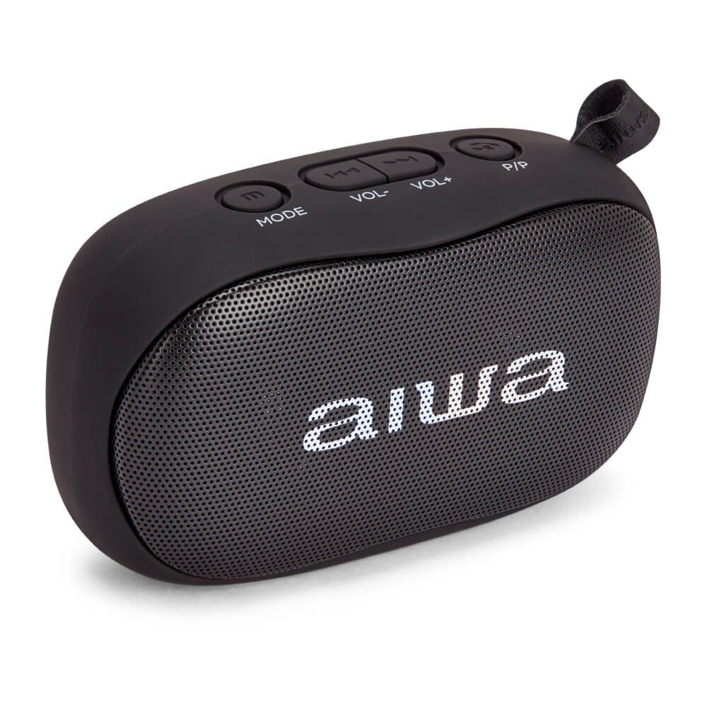 Aiwa BS-110BK Mini Bluetooth Lautsprecher mit Karabiner 10W HyperBass Musik  Box Bluetooth-Lautsprecher (10 W, Bluetooth Lautsprecher mit  Freisprechfunktion) online kaufen | OTTO