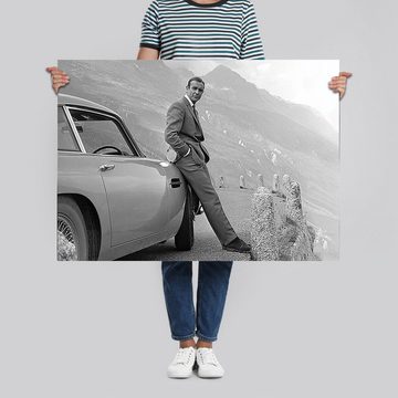 PYRAMID Poster James Bond Poster Sean Connery & Aston Martin 91,5 x 61 cm