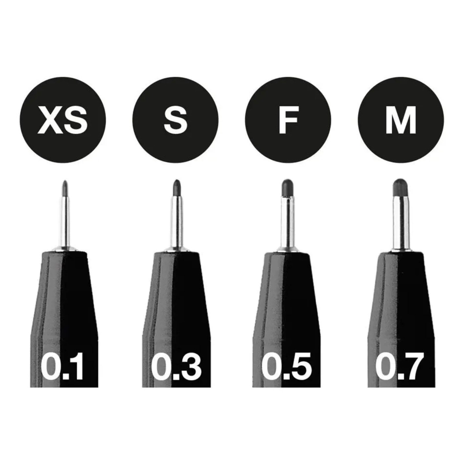 Faber-Castell Künstlerstift Faber-Castell Pitt Artist Pen Tintenschreiber - Farbe 199 - 4er Etui