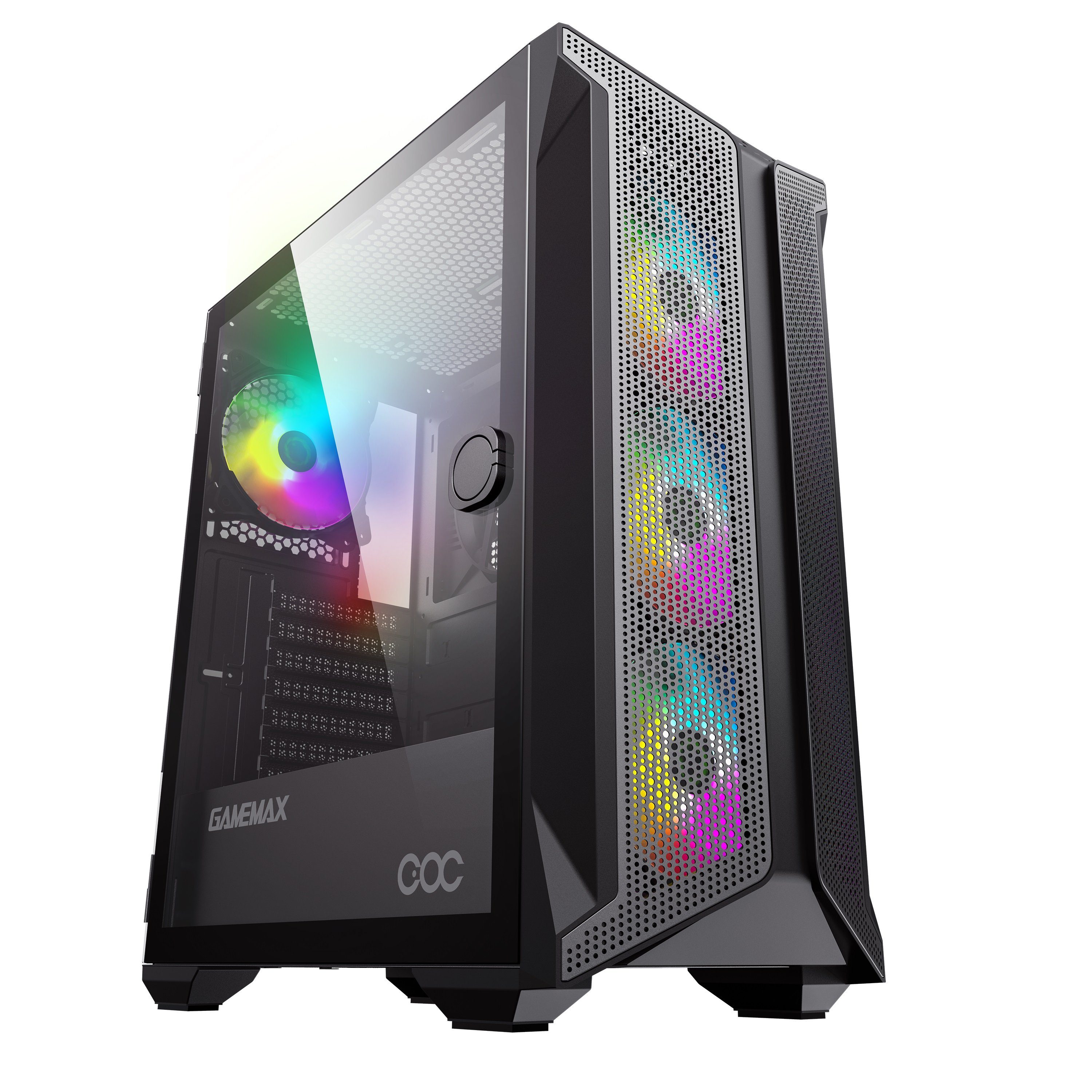 Gaming-Gehäuse Brufen C1 Midi-Tower USB3.0X2+USB2.0x1 +HD-AUDIO