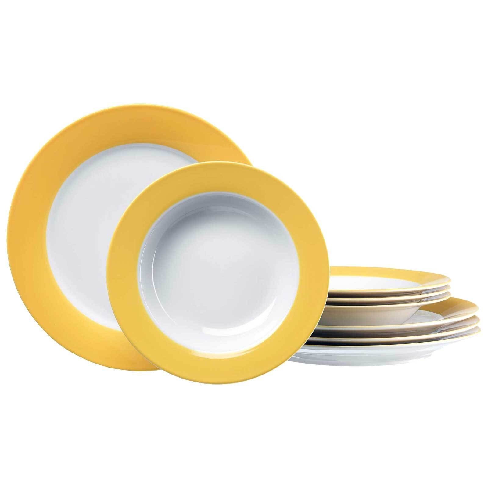 Ritzenhoff & Breker Tafelservice Doppio Tafelservice 8er Set (8-tlg), 4 Personen, Porzellan