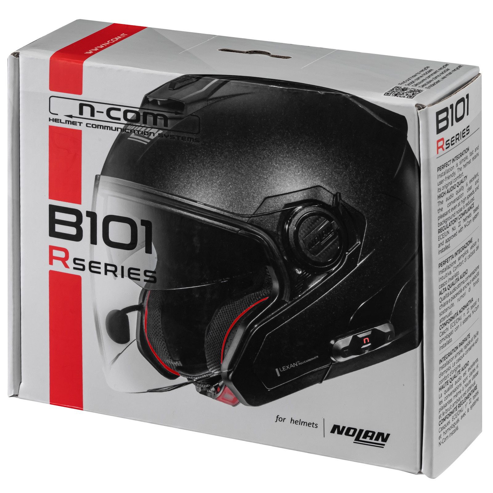 NOLAN Motorradhelm Nolan N-Com B101 R Bluetooth Kommunikationssystem (1er Set)