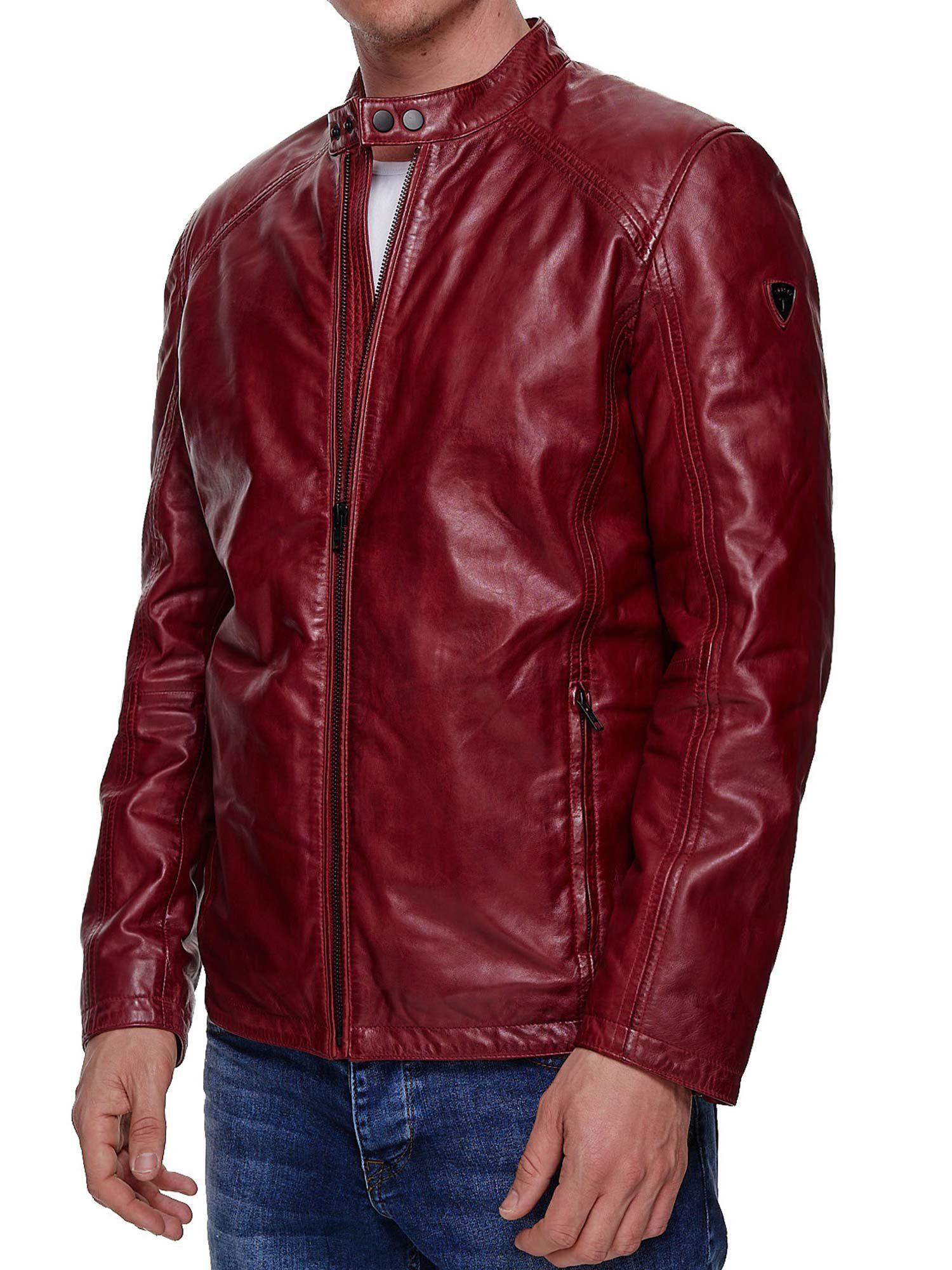 Tazzio Lederjacke 19707 moderne & zeitlose Echtleder Jacke