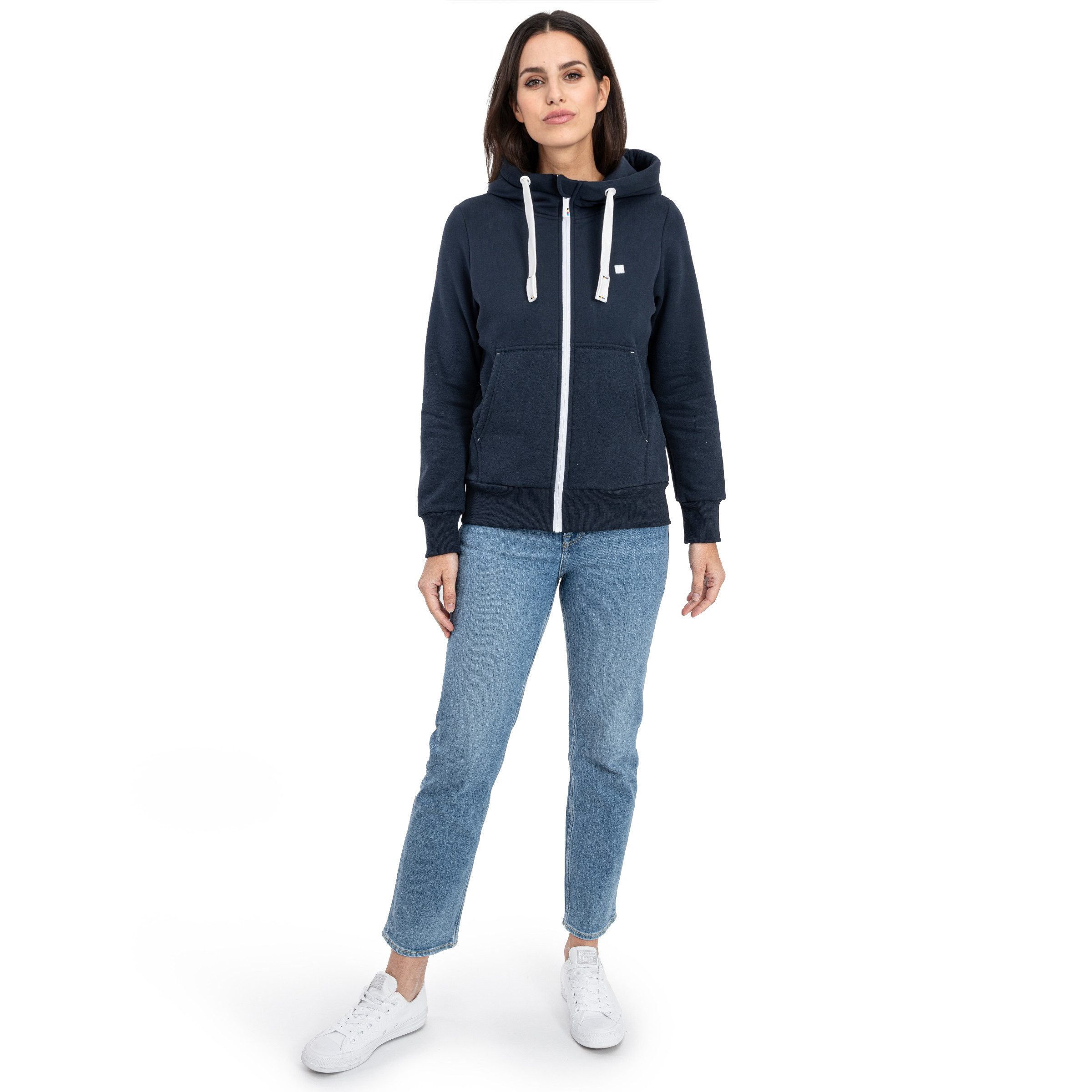 DEPROC Active Funktions-Kapuzensweatjacke FinjaDC Damen Zip-Hoodie OS mit weicher Innenseite