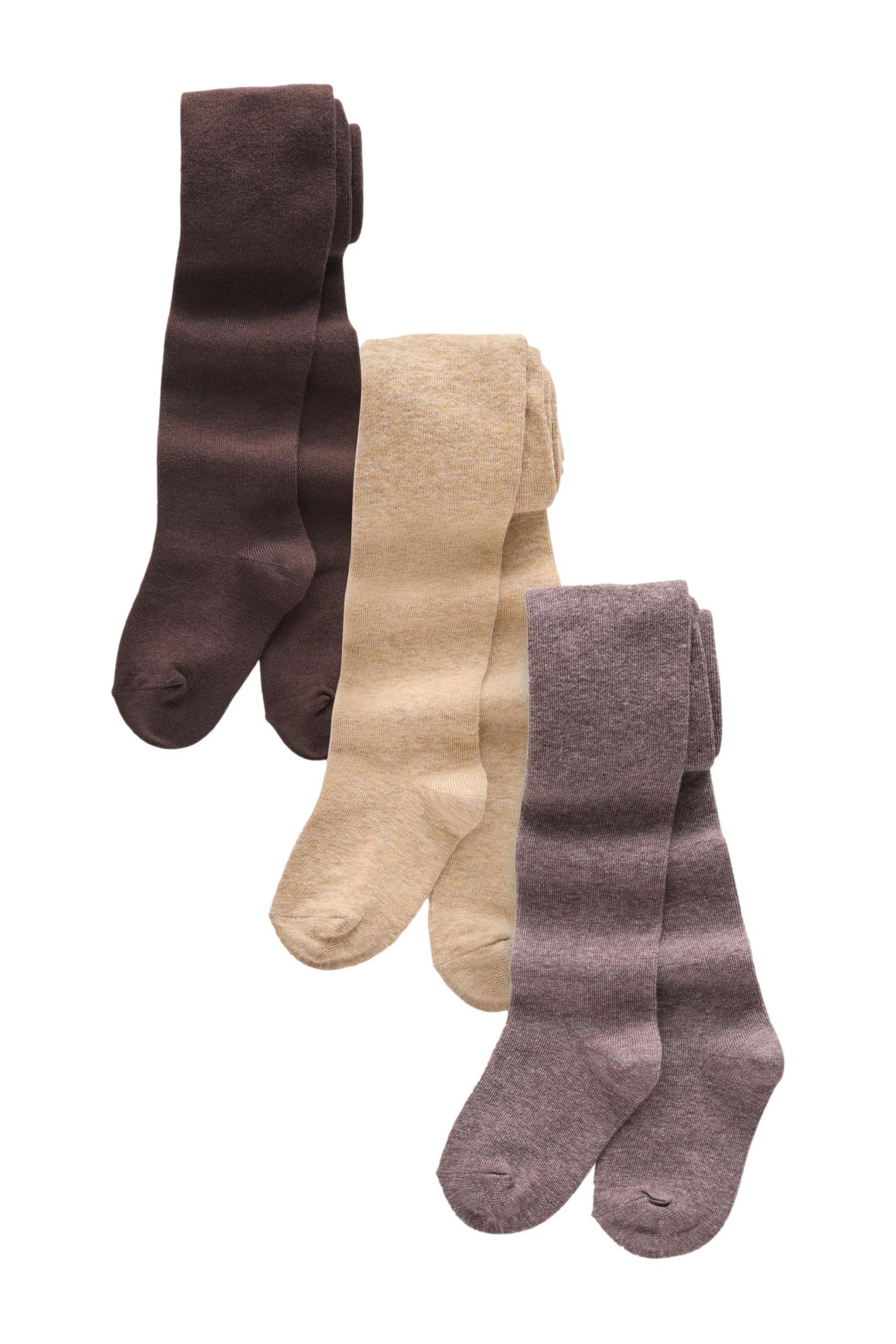 Next Strickstrumpfhose Strumpfhosen mit hohem Baumwollanteil, 3-er Pack (3 St)