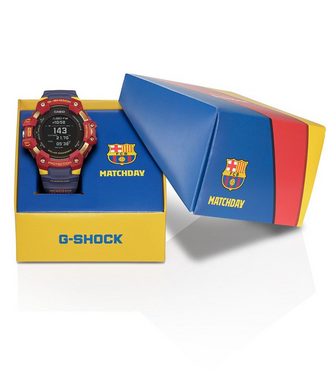 CASIO Digitaluhr, Casio G-Shock FC Barcelona Bluetooth Uhr GBD-H1000BAR-4ER