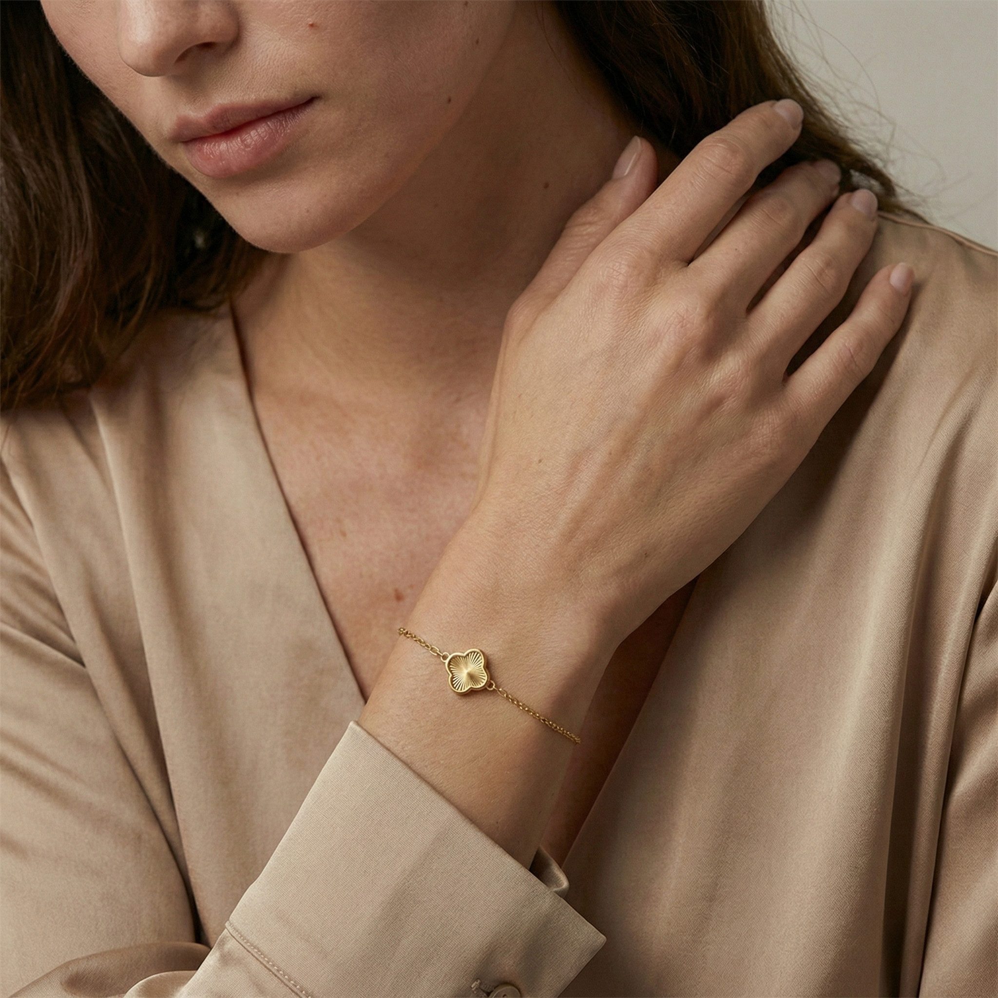 Suzan Gold Goldarmband Suzan Gold® 375 Echtgold Armband für Damen mit gravi günstig online kaufen