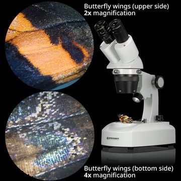 BRESSER Researcher ICD LED 20x-80x Stereo Auf- und Durchlichtmikroskop