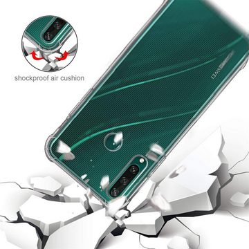CoolGadget Handyhülle Anti Shock Rugged Case für Huawei Y6p 6,3 Zoll, Slim Cover Kantenschutz Schutzhülle für Huawei Y6p Hülle Transparent