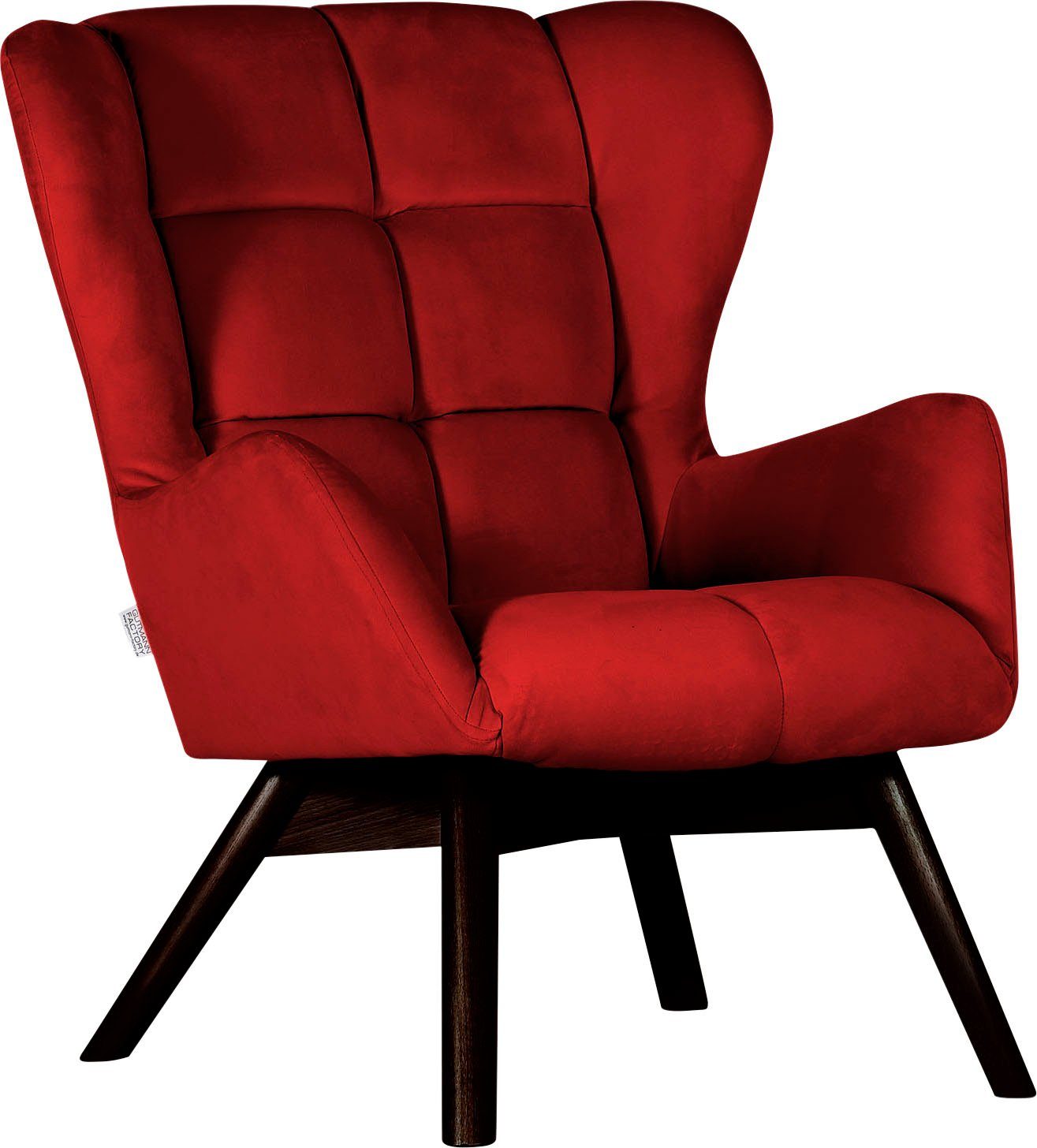Gutmann Factory Sessel Luna, Gestell antikfarben natur oder eiche