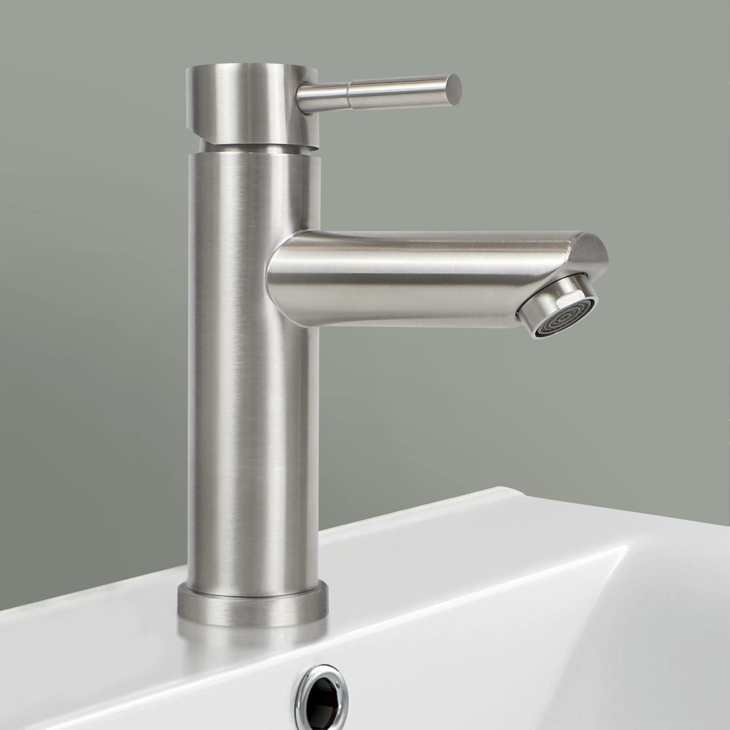 Nettlife Spültischarmatur Heißer/kalter Wasserhahn Hochdruck Edelstahl günstig online kaufen