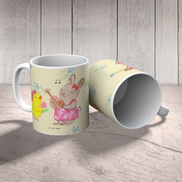 Mr. & Mrs. Panda Tasse Ostern Frühlingsgefühle - Blumig - Geschenk, Osterhase, Ostergrüße, Keramik, Exklusive Motive