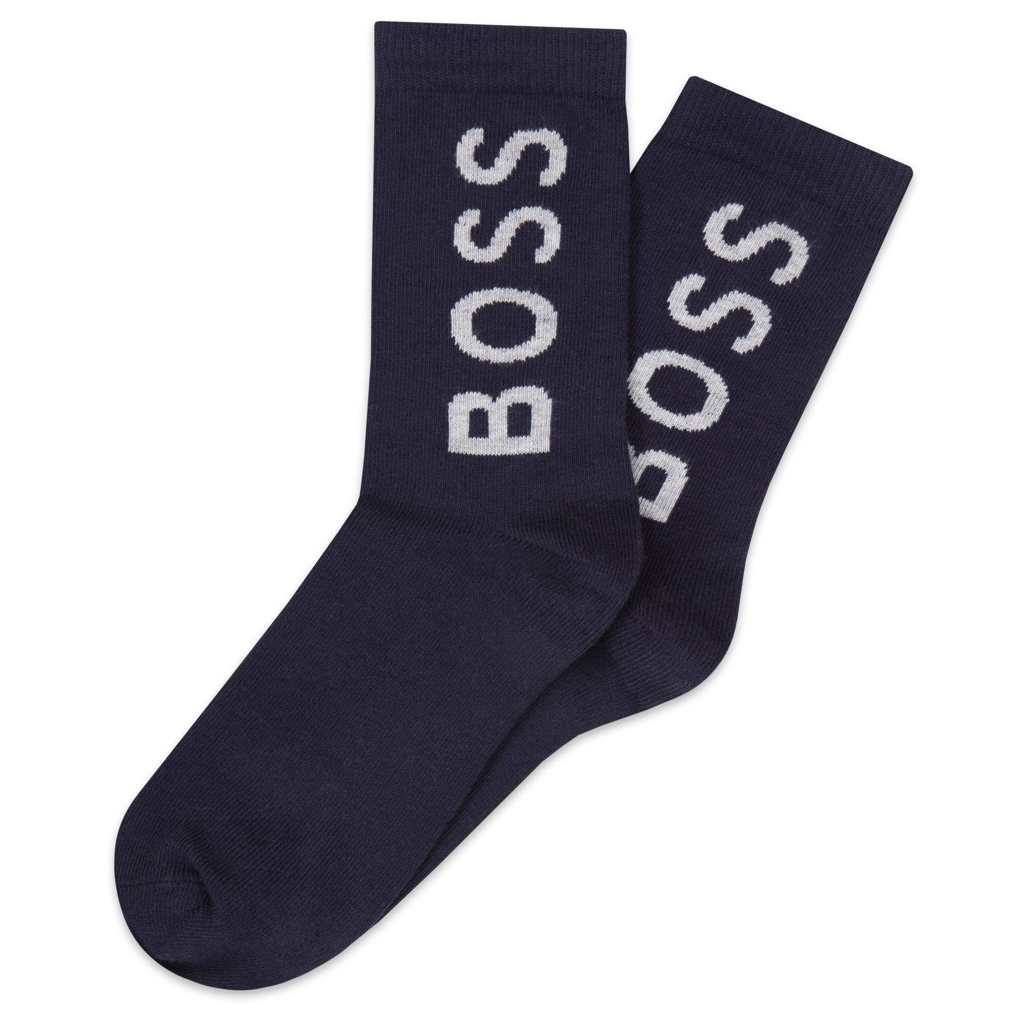 BOSS Basicsocken HUGO grau und 2er-Pack-Socken dunkelblau in BOSS