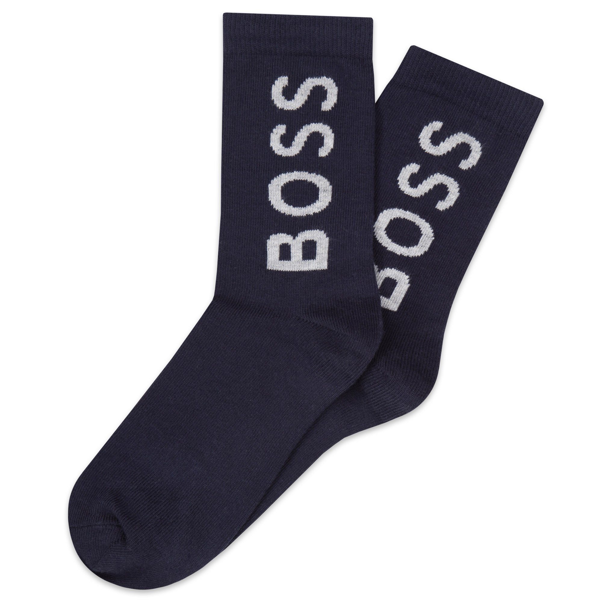 2er-Pack-Socken HUGO BOSS BOSS Basicsocken grau und in dunkelblau