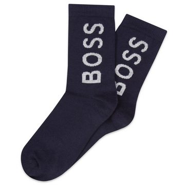 BOSS Basicsocken HUGO BOSS 2er-Pack-Socken in grau und dunkelblau
