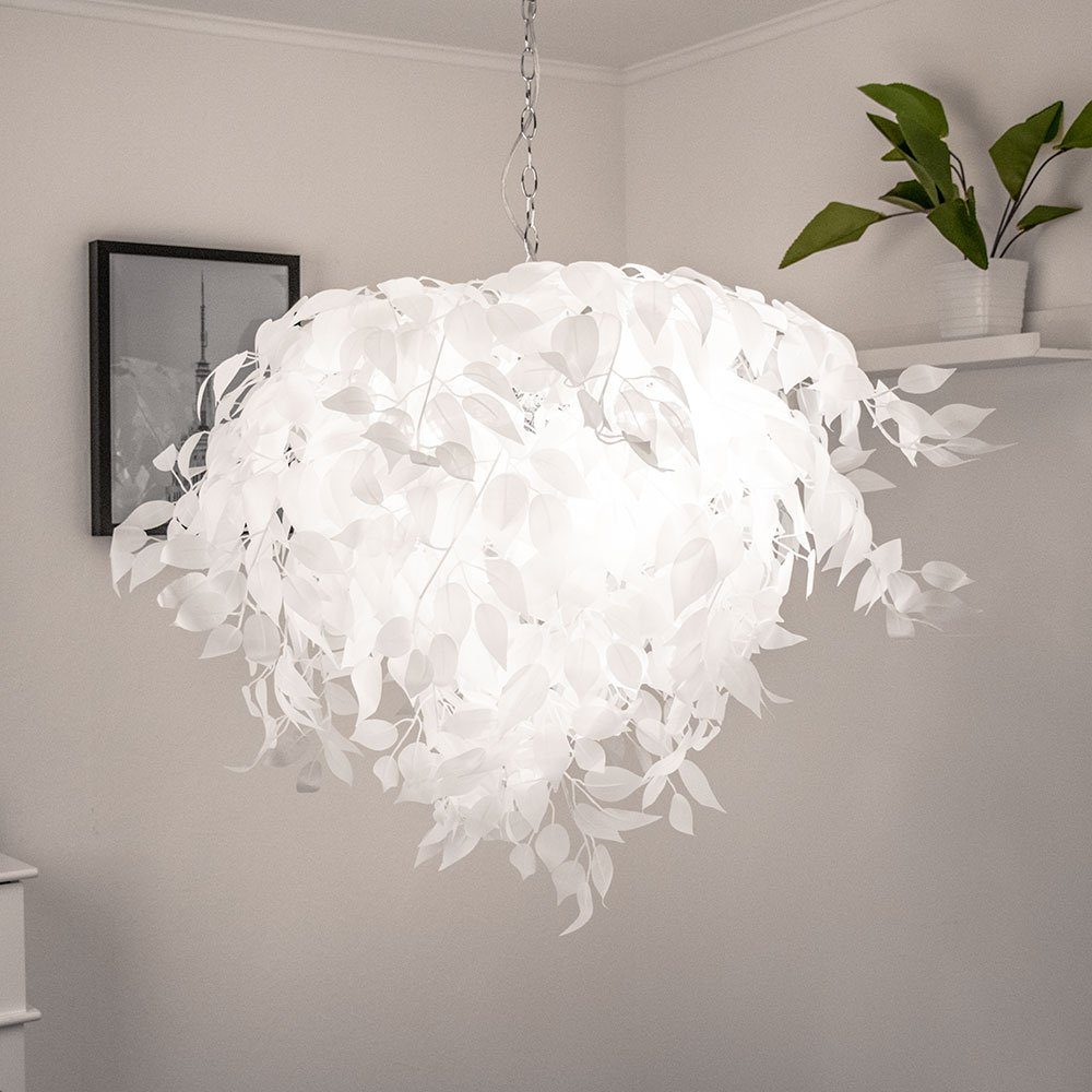 Design etc-shop Zimmer Lampe Blätter inklusive, Hängeleuchte, Beleuchtung nicht Decken Ess Pendel Hänge Leuchtmittel