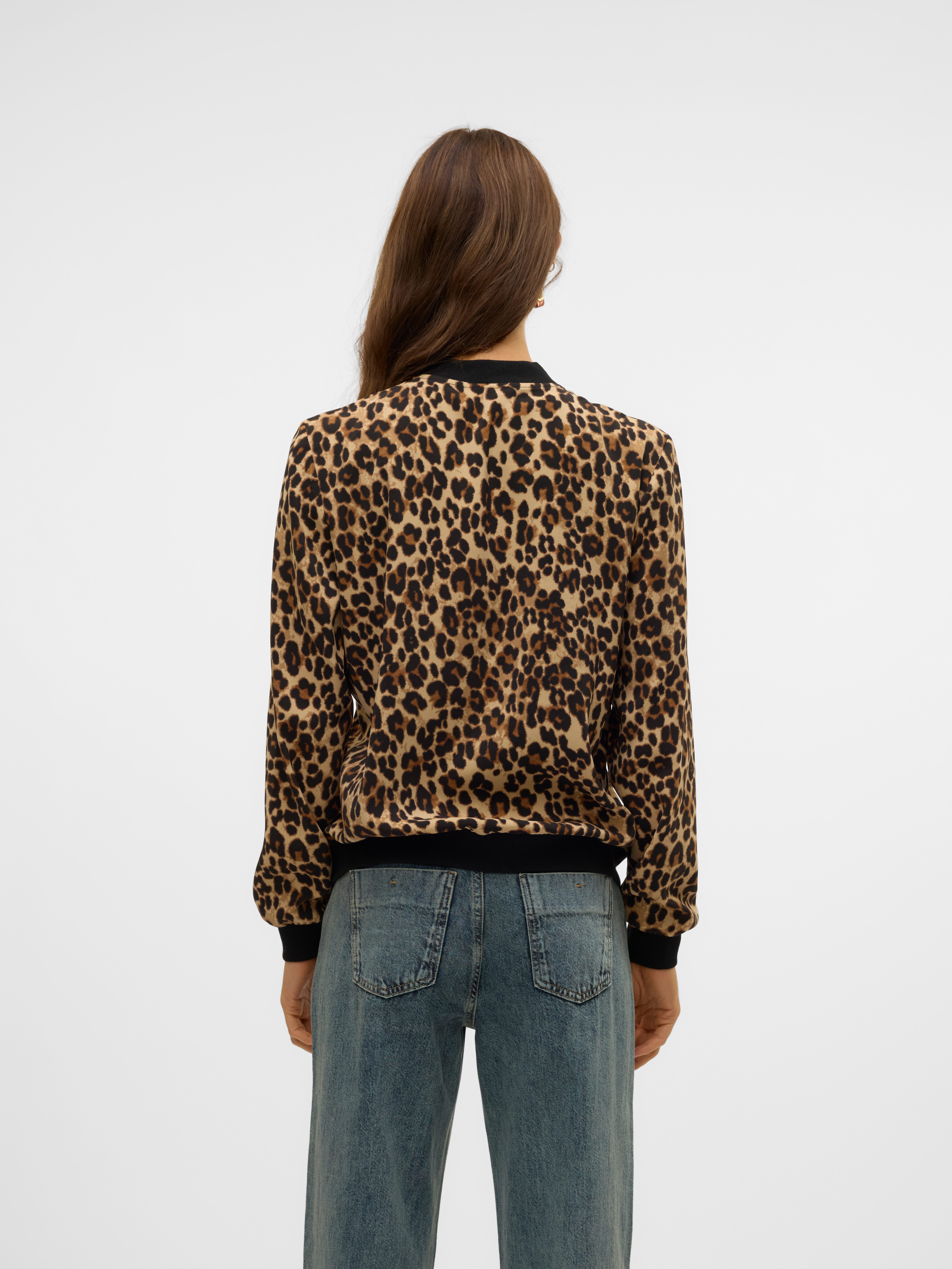 Vero Moda Blouson VMCOCO L/S BOMBER AOP WVN NOOS Materialmix – Bild 3 von 5