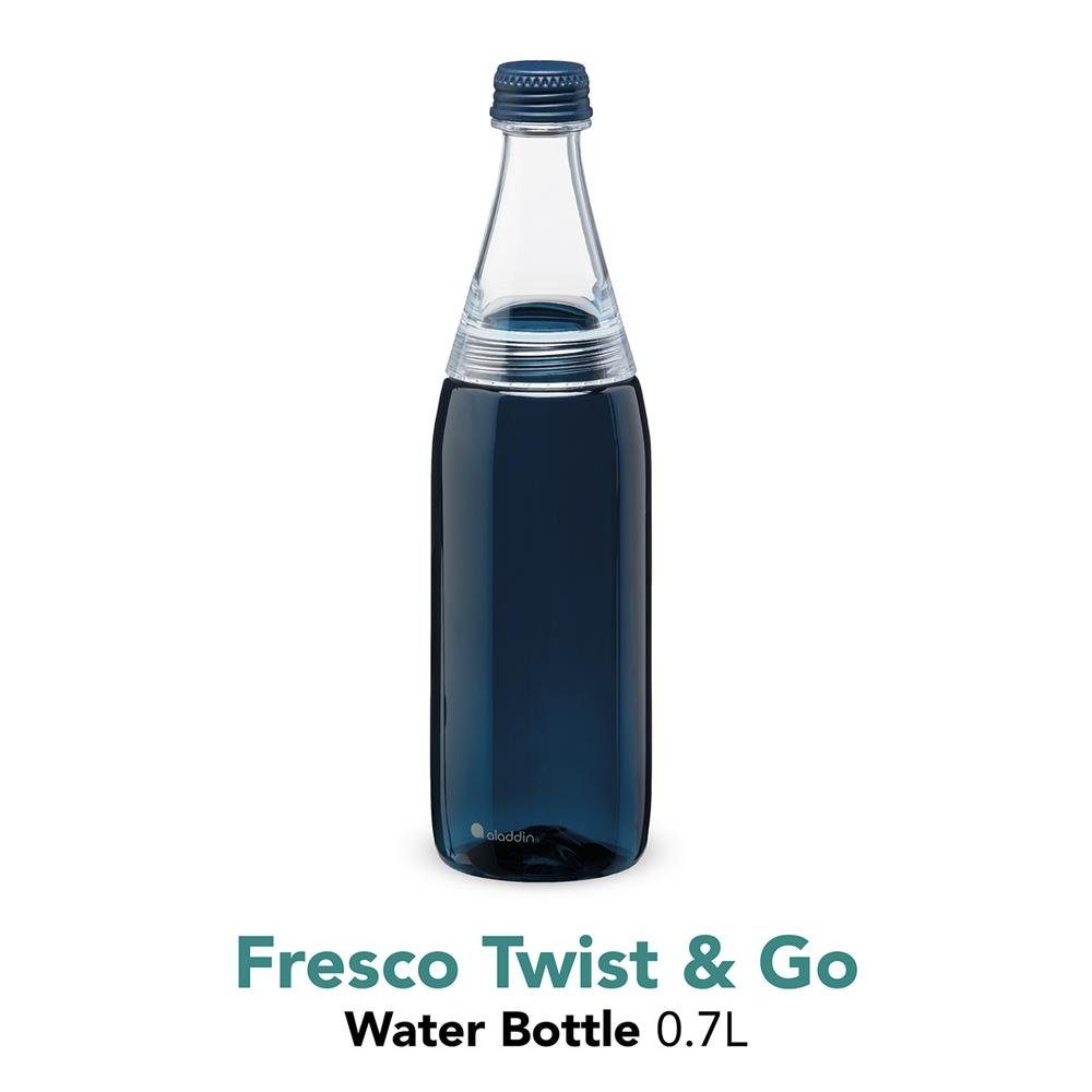 Go, Fresco & Trinkflasche für Blau Navy Spülmaschinenfest geeignet, Twist Kohlensäure 0,7L, aladdin