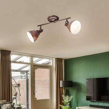 etc-shop LED Deckenspot, Leuchtmittel inklusive, Decken Strahler schwenkbar Leuchte Spot Landhaus Stil