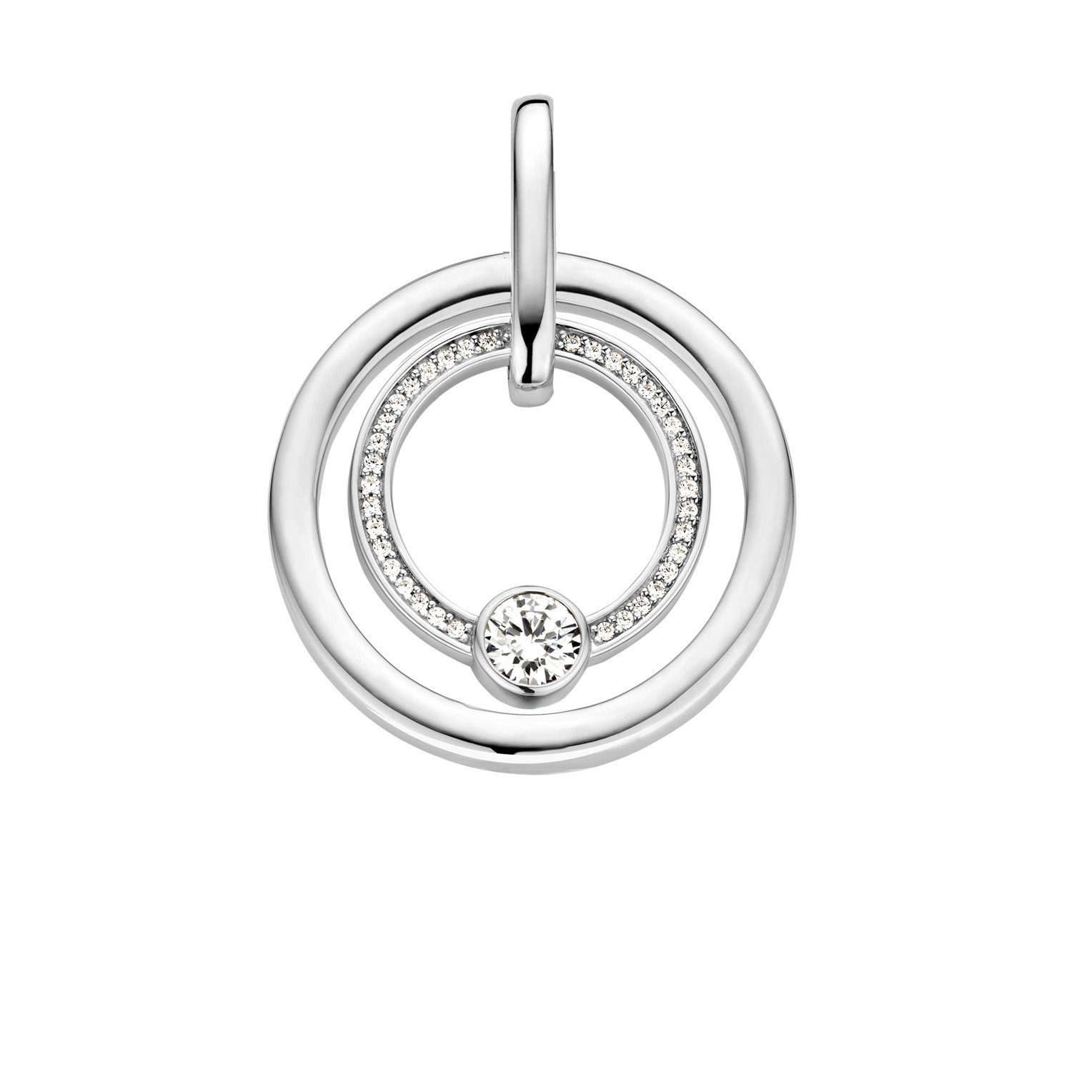 TI SENTO - Milano Kettenanhänger The Sparkling Cicrle Pendant 925er Sterlingsilber
