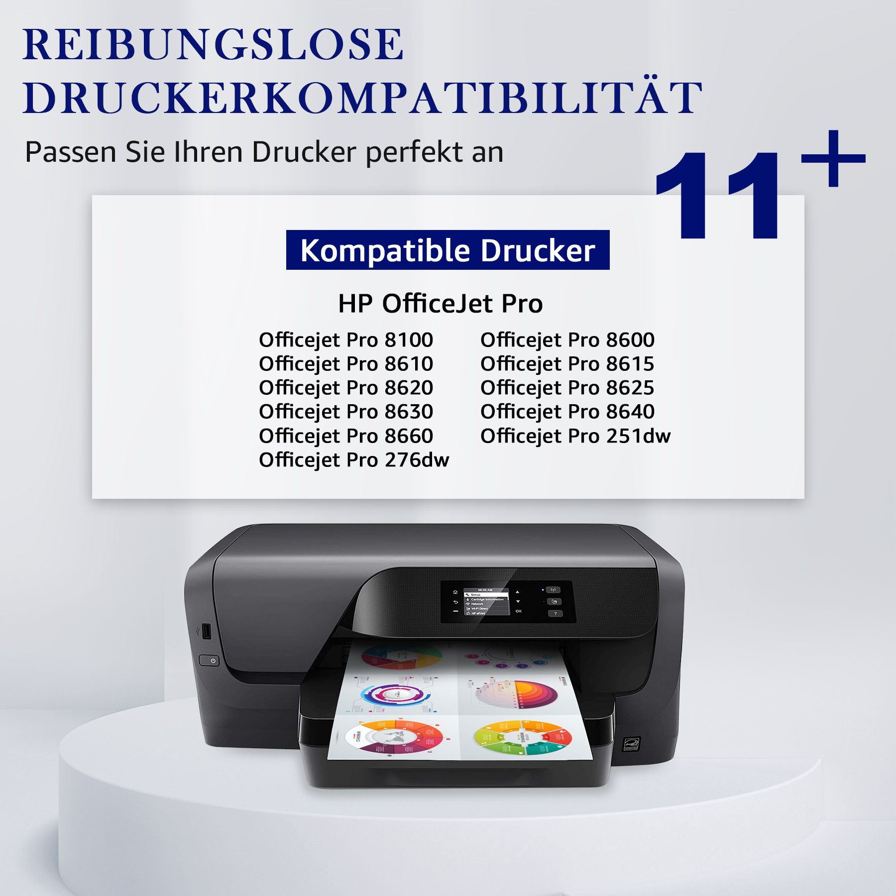 8615 950XL Officejet 8620 251dw HP 951XL (0-tlg) für Tintenpatrone 8625 Pro MOOHO