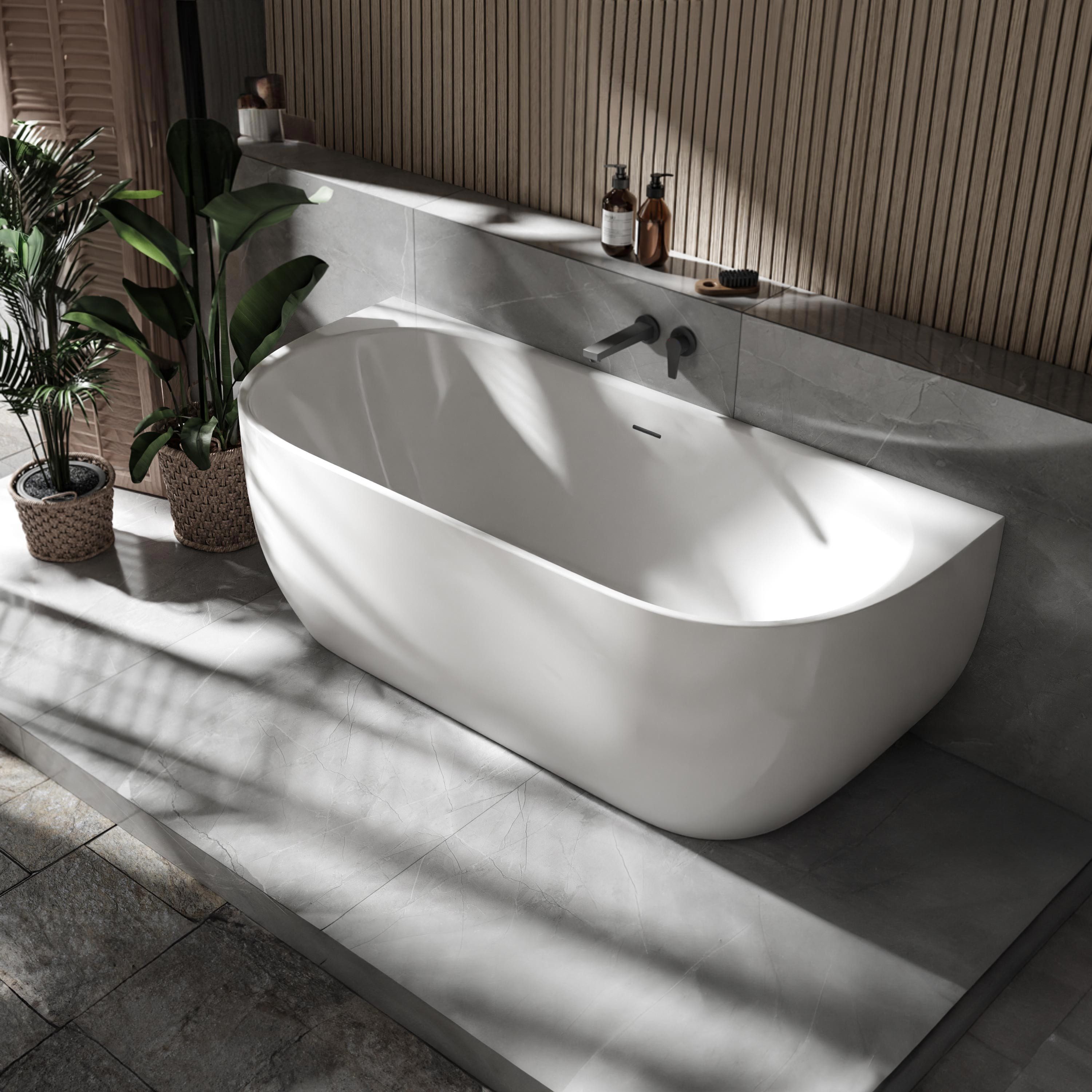 Bernstein Badewanne Lena, Freistehende Badewanne Acryl Weiß glänzend 170 x günstig online kaufen