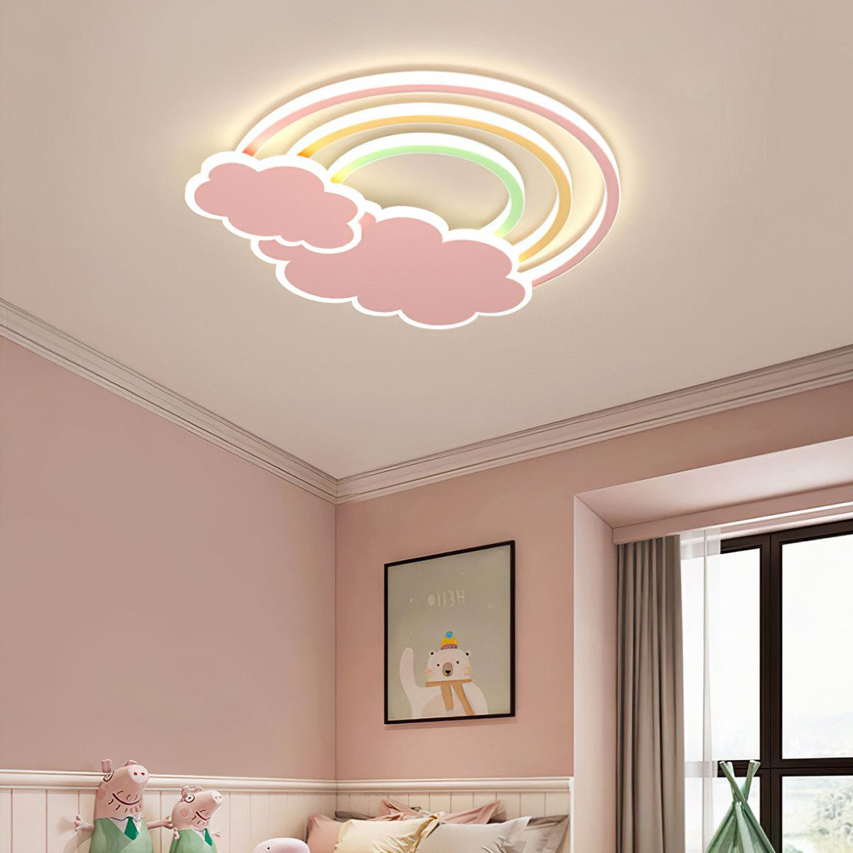 DOPWii Deckenleuchte LED Deckenleuchten,Dimmbar Deckenlampe Kinderzimmer,57 günstig online kaufen