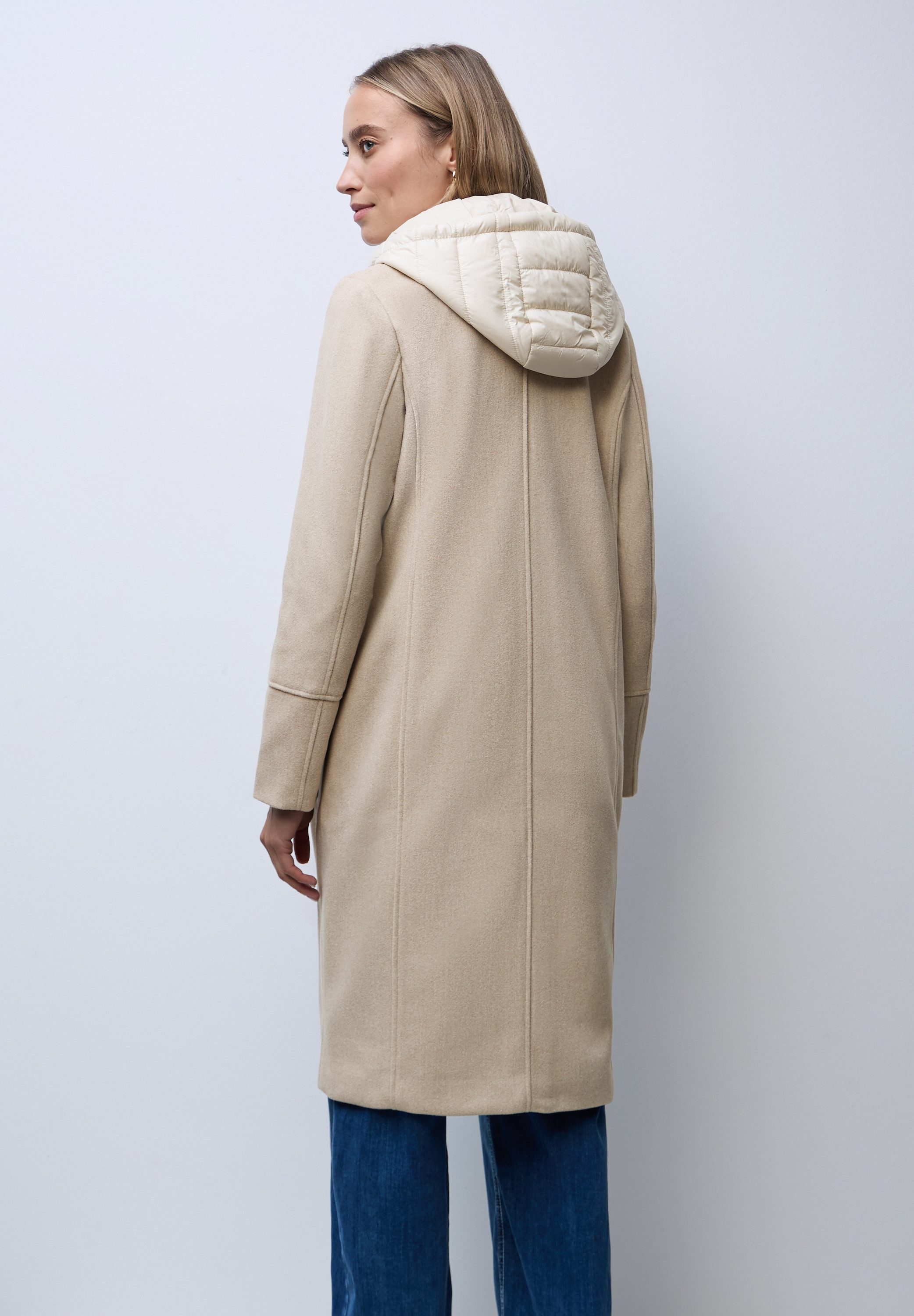 STREET ONE Langmantel mit Kapuze mit Tunnelzugband günstig online kaufen