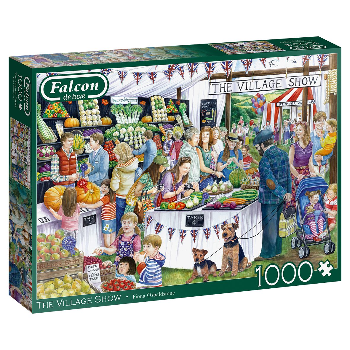 Jumbo Spiele Puzzle Falcon 11302 Fiona Osbaldstone Die Dorf Show 1000 Teile Puzzle, 1000 Puzzleteile, Made in Europe