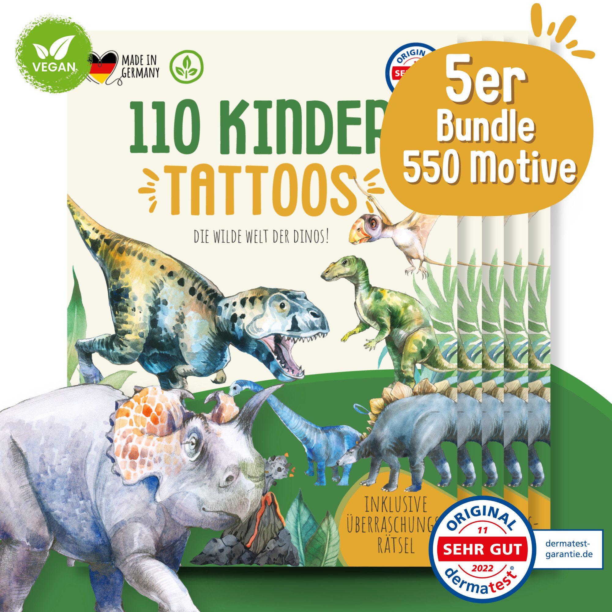 MeinBaby123® Kindertattoo 550 hautfreundliche Hauttattoos für Kinder, Geschenk für Kinder, Mitgebsel Kindergeburtstag, Geschenk Jungs & Mädchen